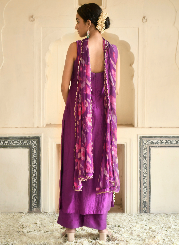 Grape Wine Kurta Set