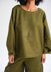 Green Calla Top