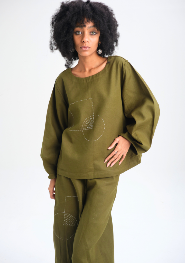 Green Calla Top