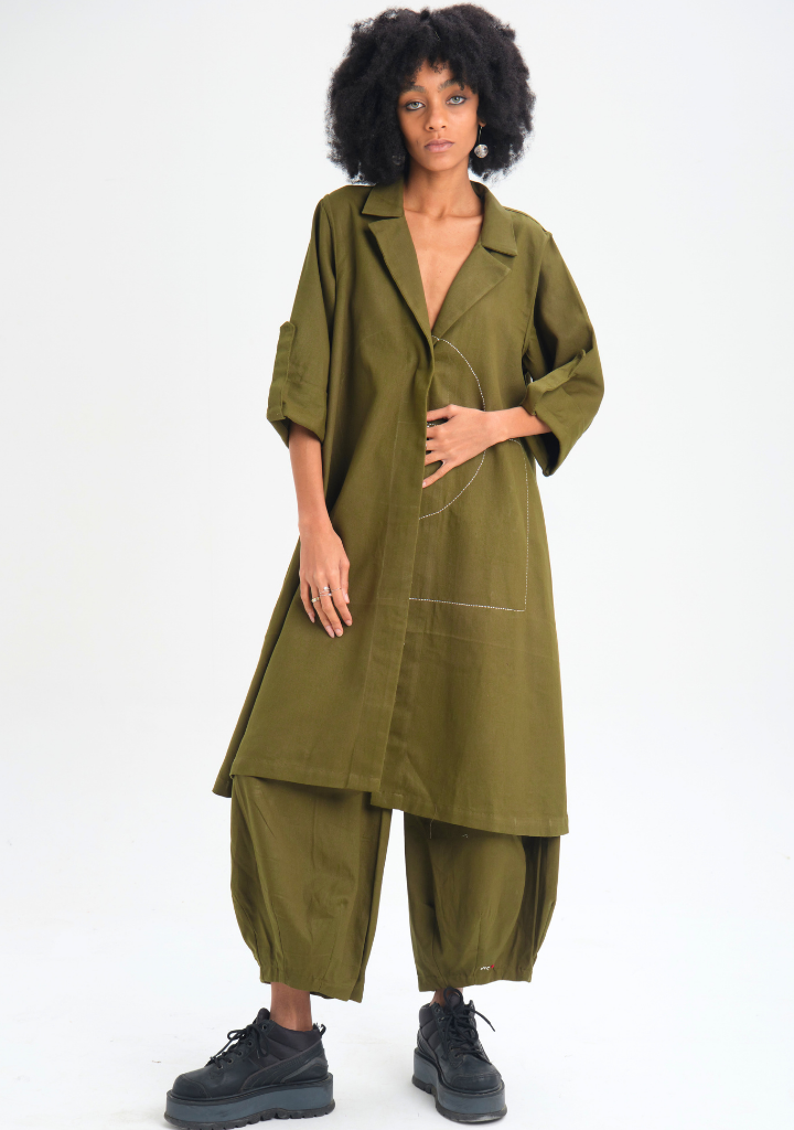 Green Camellia Blazer
