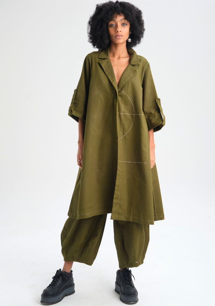Green Camellia Blazer