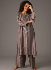 Greige Dress Scarf Set