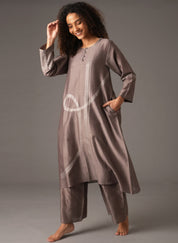 Greige Dress Scarf Set