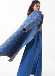 Grey Long Quilted Jacket