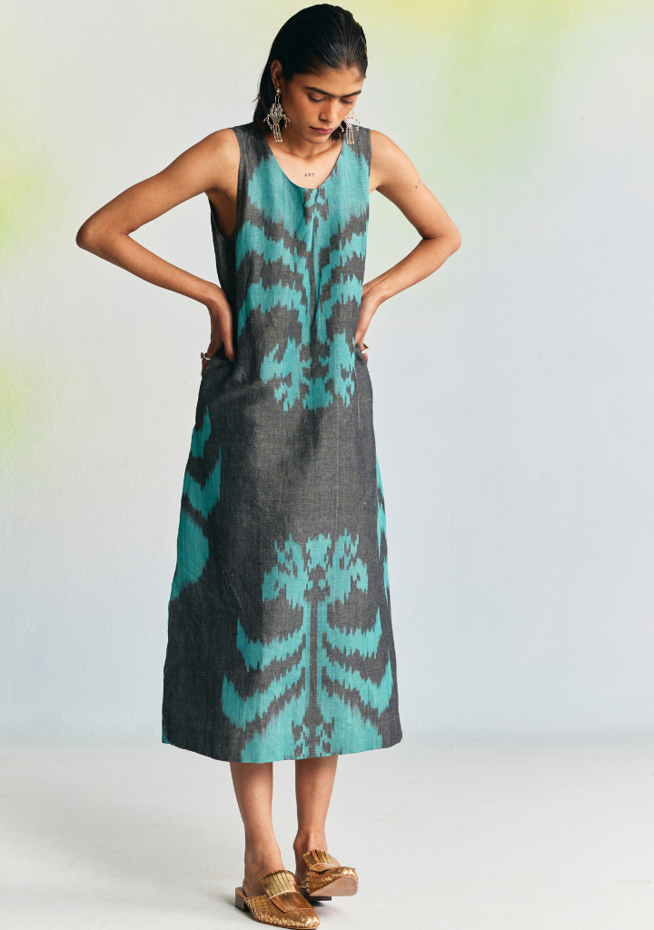 Grisaille Sleeveless Dress