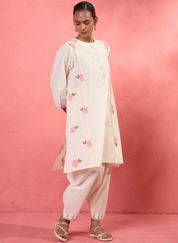 Gul Rose Panel Kurta Set