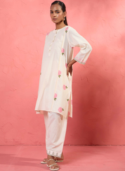 Gul Rose Panel Kurta Set