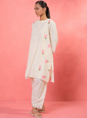 Gul Rose Panel Kurta Set