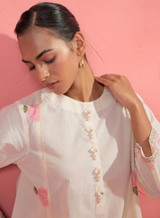 Gul Rose Panel Kurta Set
