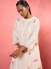 Gul Rose Panel Kurta Set