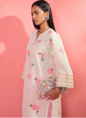 Gul Rose V Neck Kurta