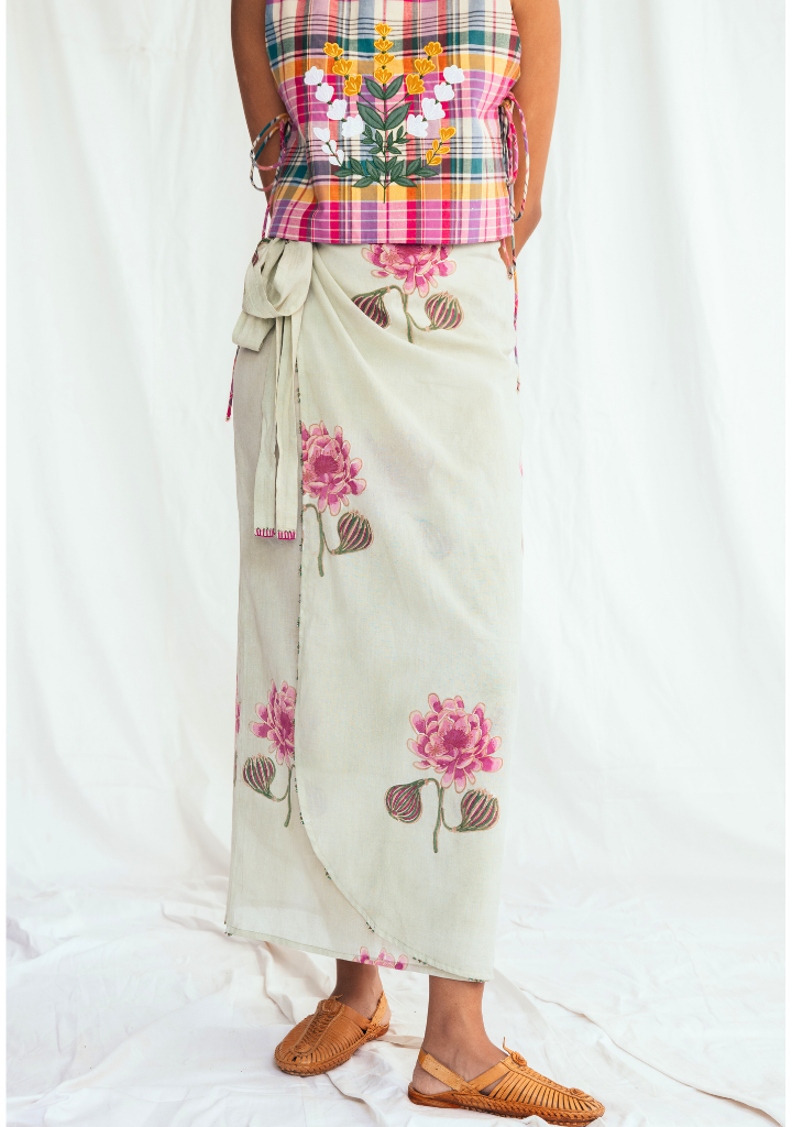 Gulkand Wrap Skirt