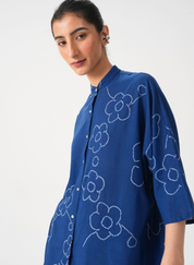 Hakumei Bandhani Top
