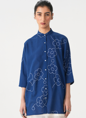 Hakumei Bandhani Top