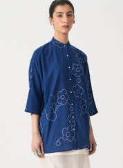 Hakumei Bandhani Top