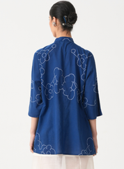 Hakumei Bandhani Top