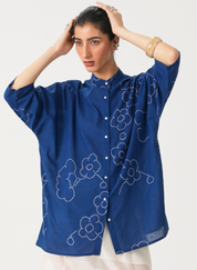 Hakumei Bandhani Top