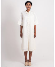 Half Stripe Shirt Dress