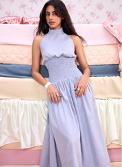 Striped Halter Dress
