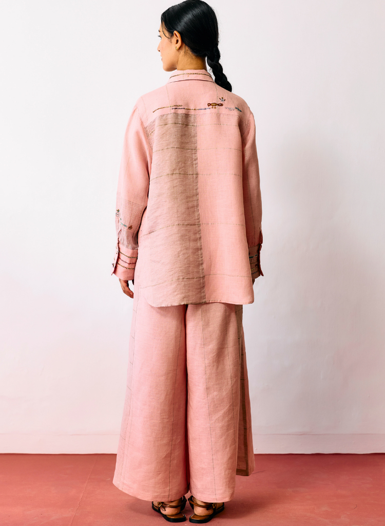 Hanat Embroidered Bird Shirt