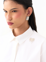 Hand Emb U-Hem Shirt