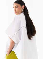 Hand Emb U-Hem Shirt