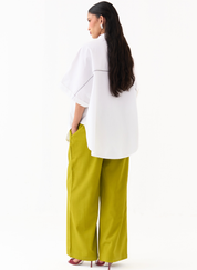 Hand Emb U-Hem Shirt