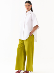 Hand Emb U-Hem Shirt