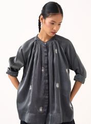 Hand Emb Peasant Top