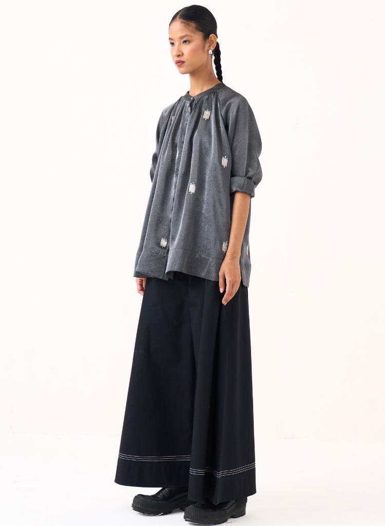 Hand Emb Peasant Top