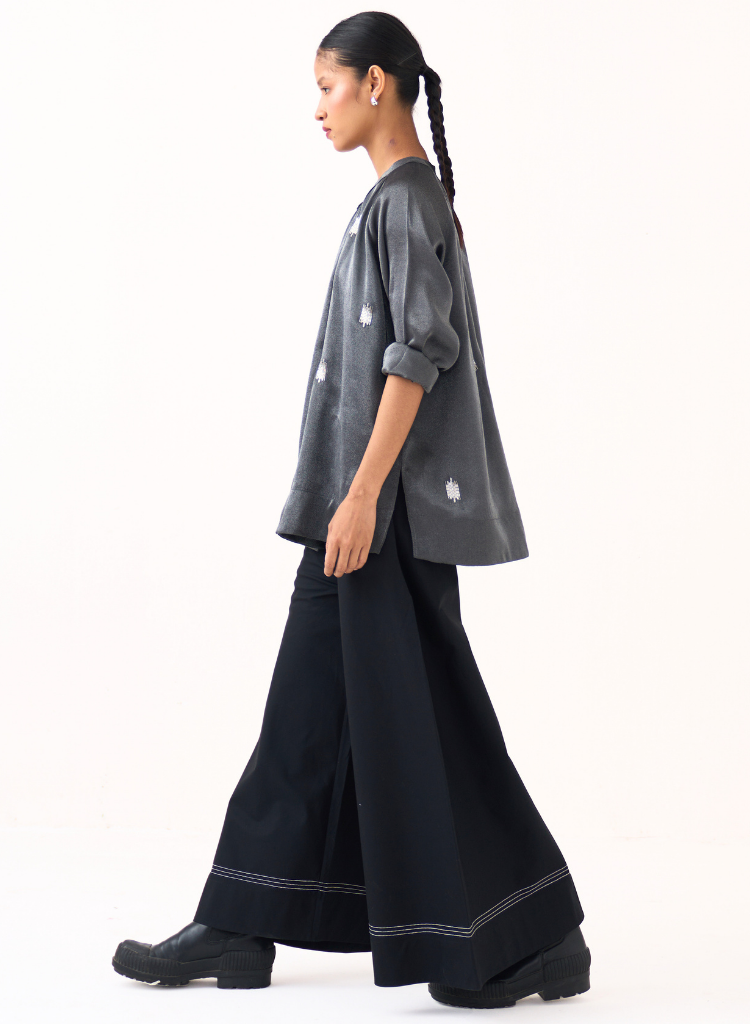 Hand Emb Peasant Top