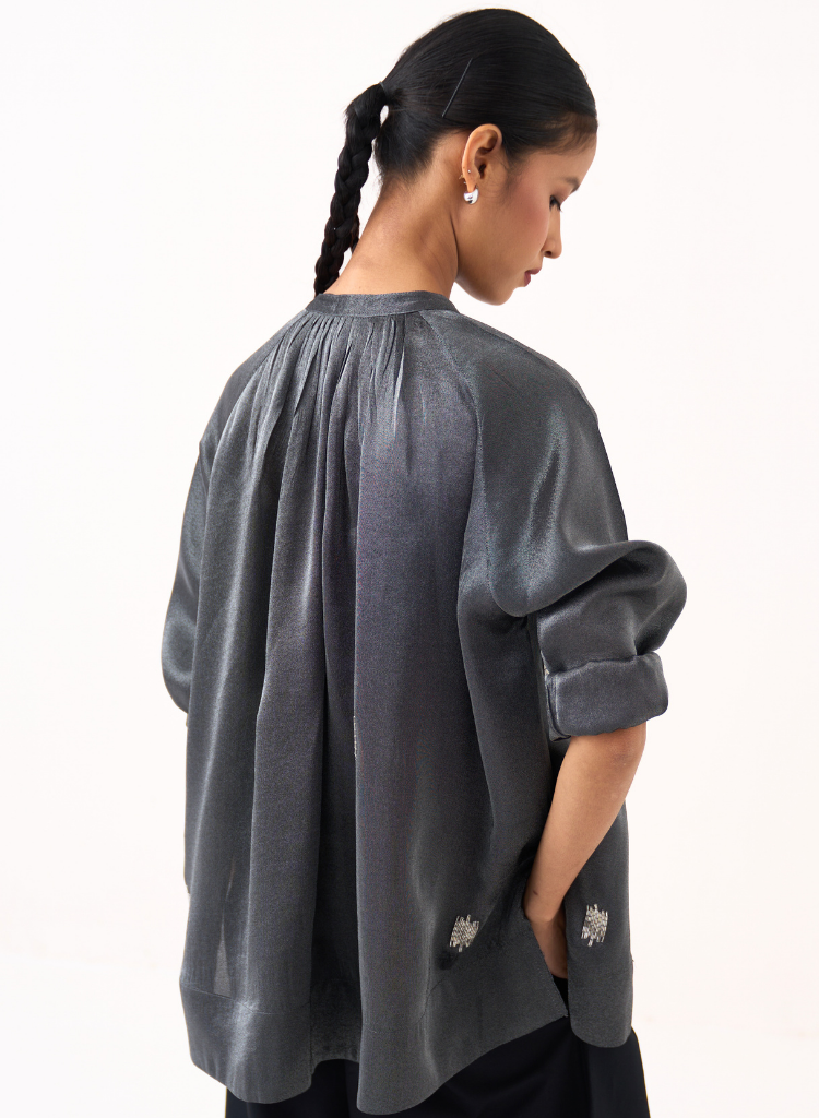 Hand Emb Peasant Top