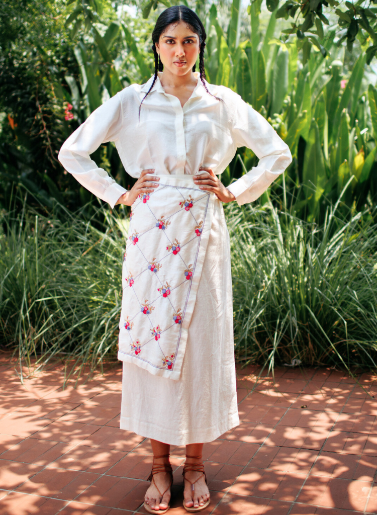 Hand Embroidered Overlay