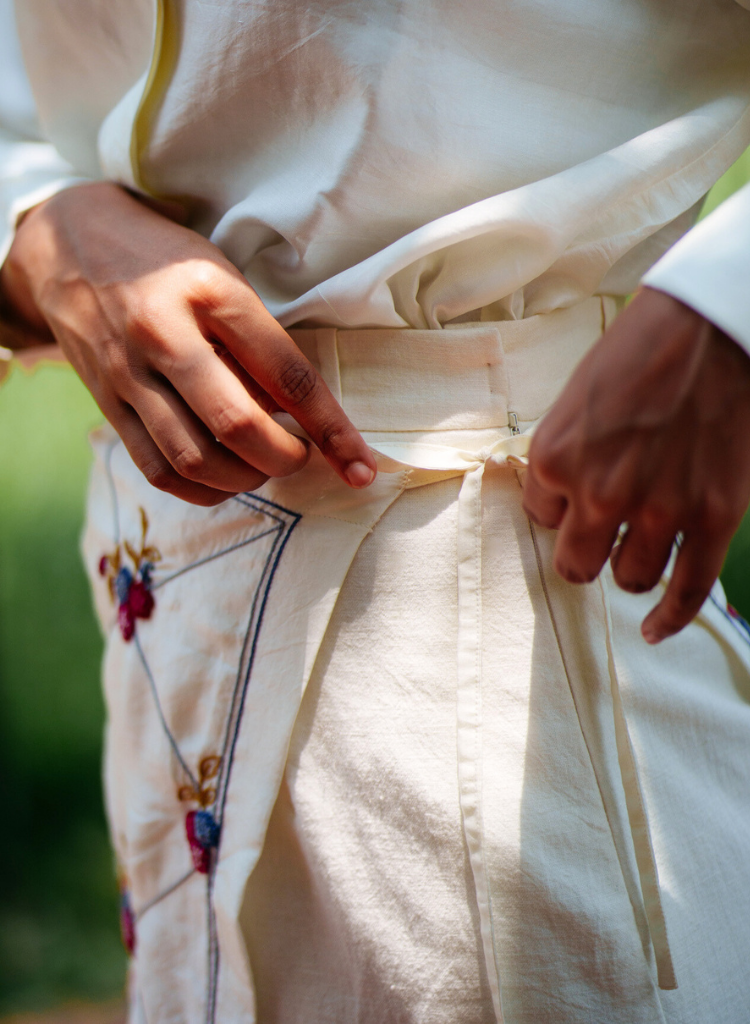 Hand Embroidered Overlay