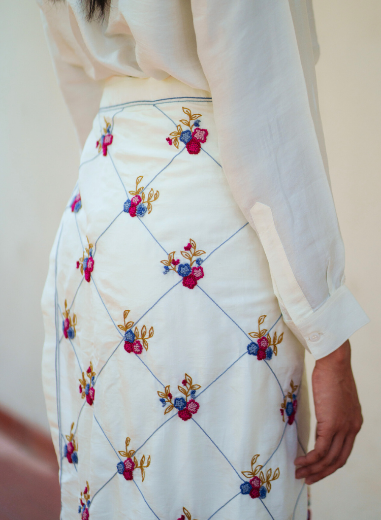 Hand Embroidered Overlay