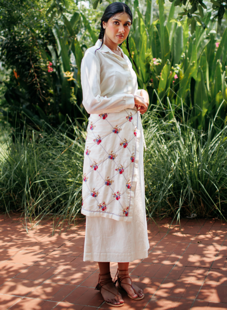 Hand Embroidered Overlay