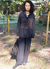 Handwoven Black Copper Hunza Set