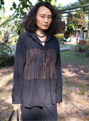 Handwoven Black Copper Hunza Shirt