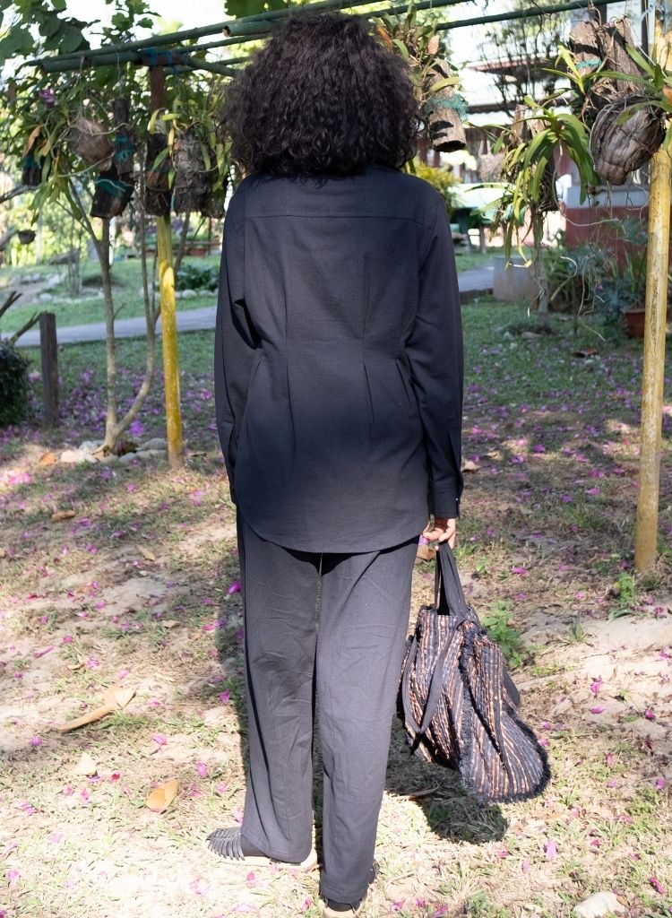 Handwoven Black Copper Hunza Shirt