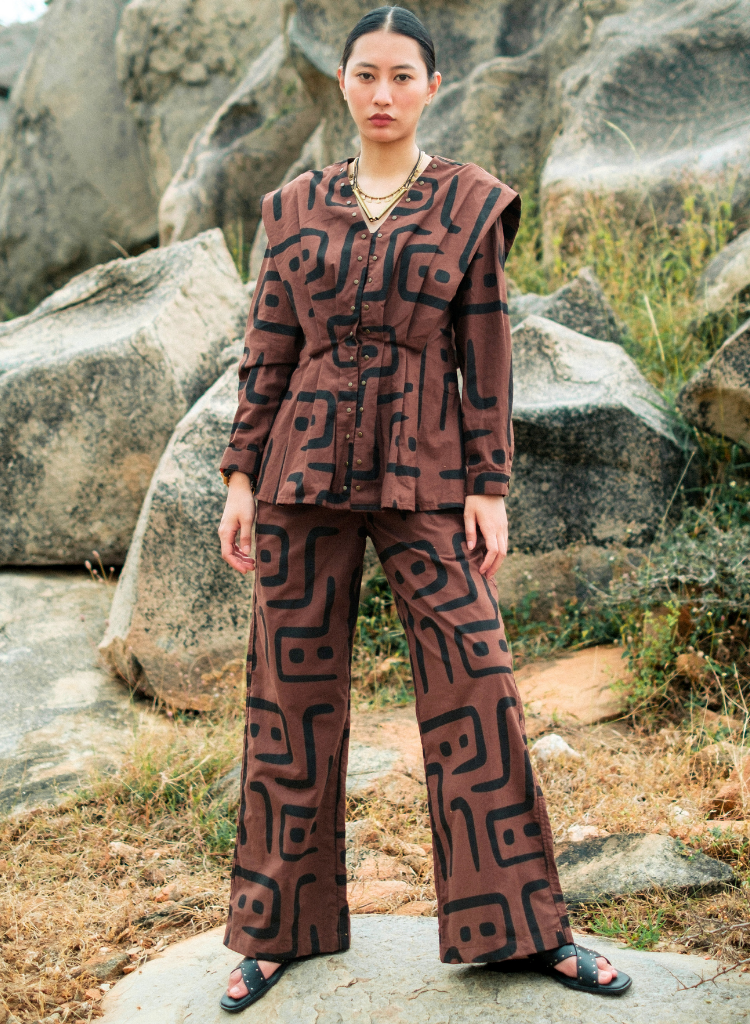 Handwoven Sailor Flared Pants