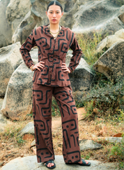 Handwoven Sailor Flared Pants