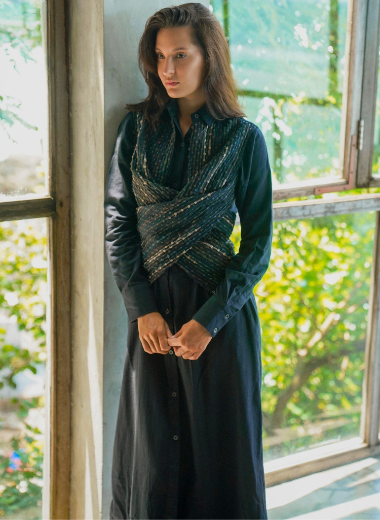 Black Green Seattle Dress