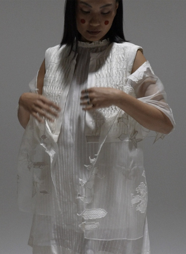 Hangasumi Appliqué Scarf