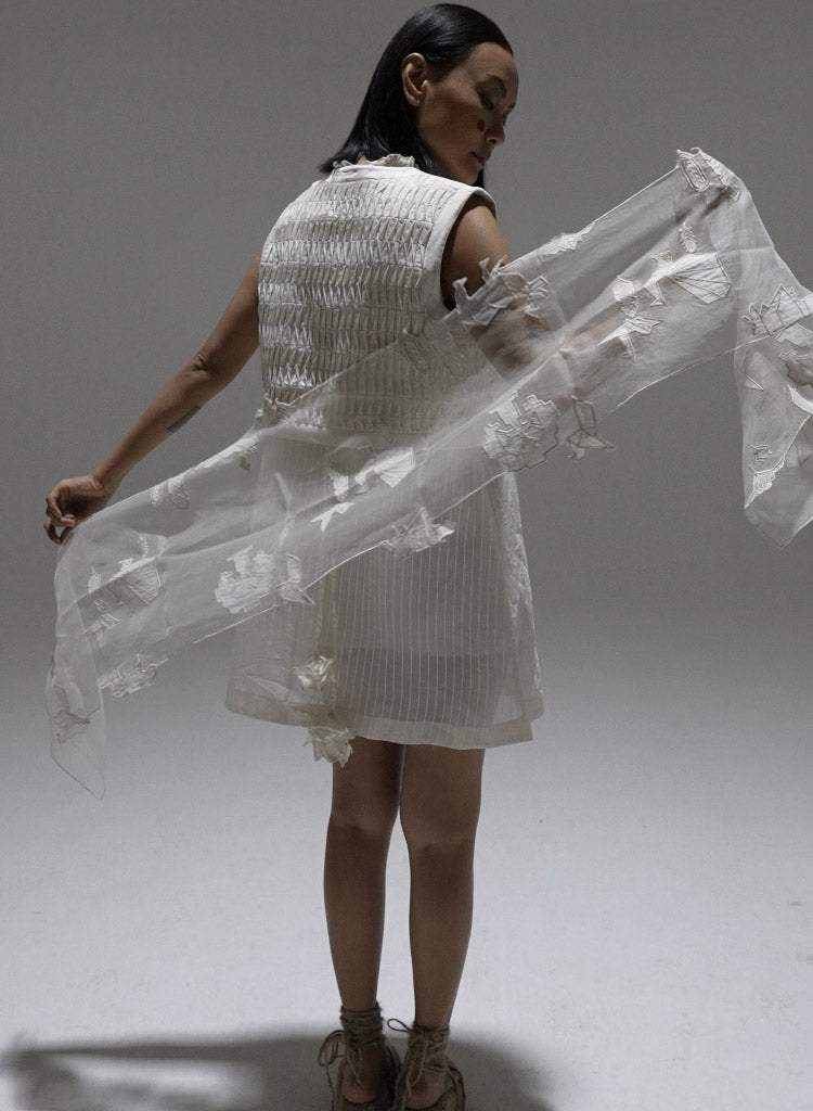 Hangasumi Appliqué Scarf