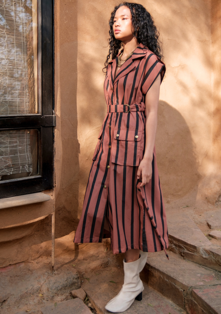 Harajuku Stripe Trench