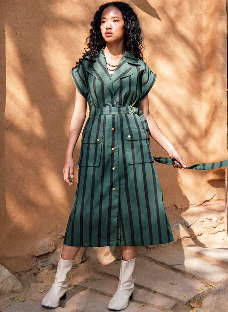 Harajuku Stripe Trench