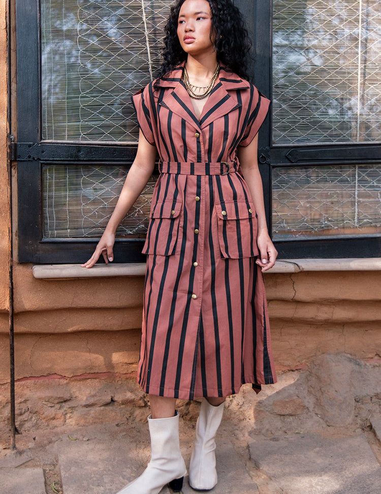 Harajuku Stripe Trench