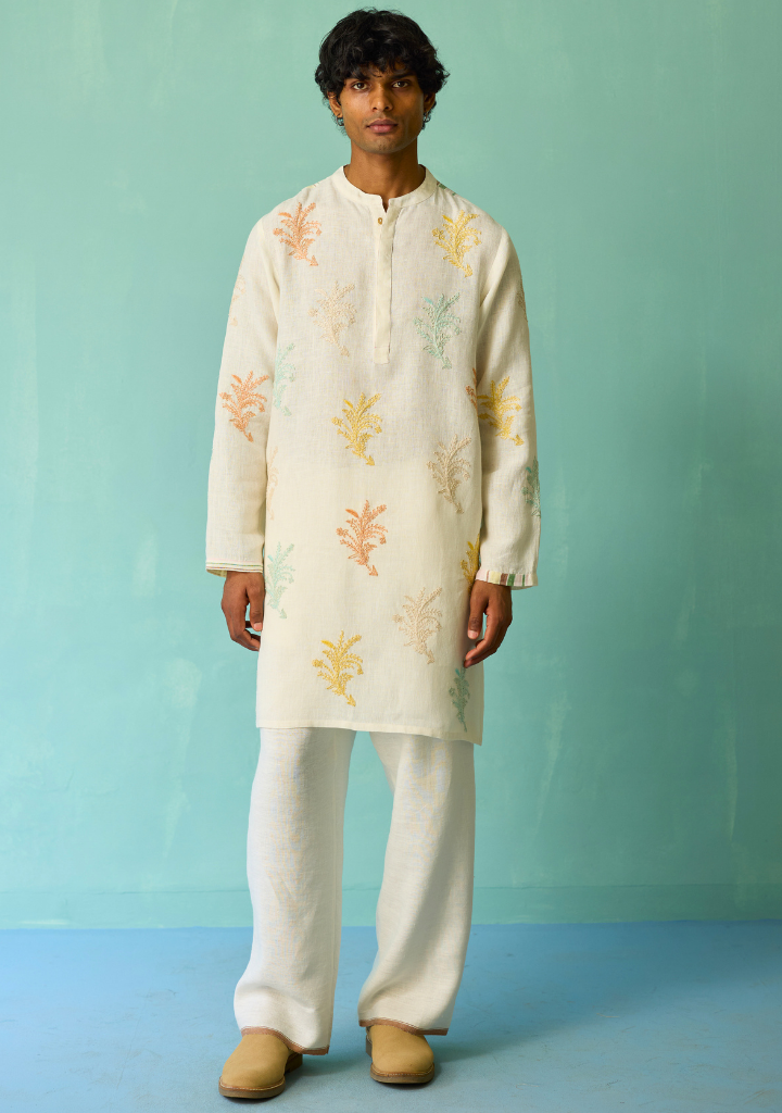 Haruto Hand Embroidered Kurta