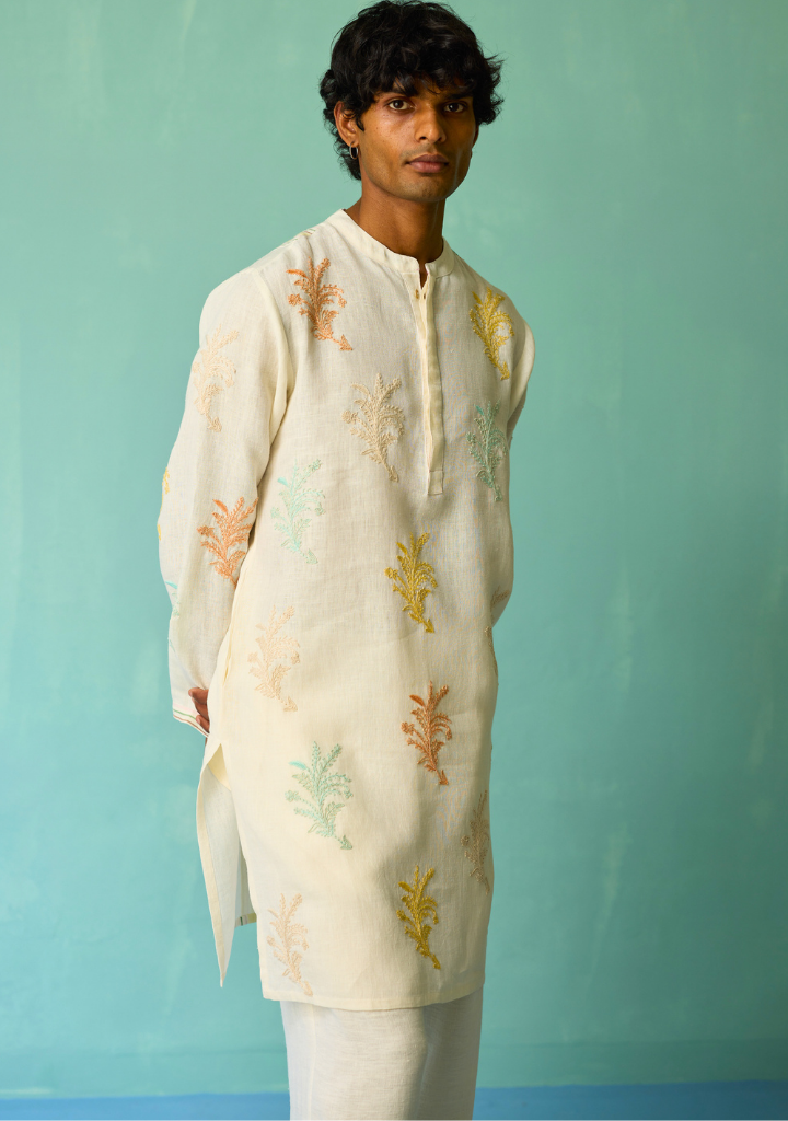 Haruto Hand Embroidered Kurta