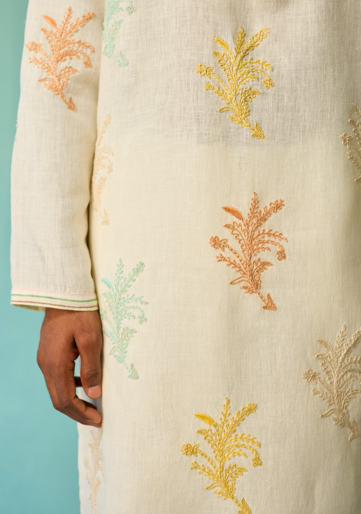 Haruto Hand Embroidered Kurta